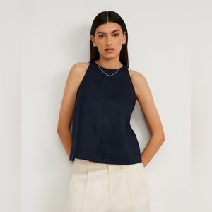 BNWT Everlane the linen high-neck tank